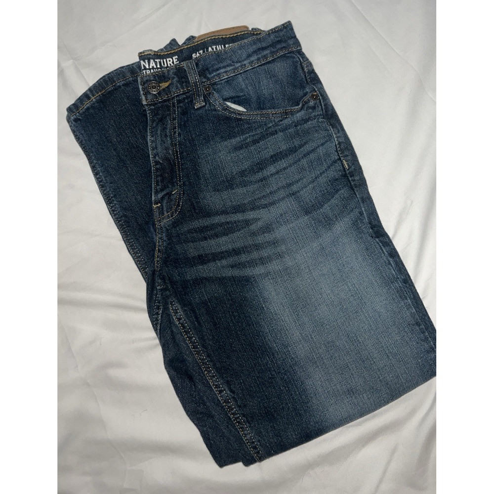 Signature by Levi Strauss S67 Athletic Fit Men's Blue Jeans Denim 32x32 Read